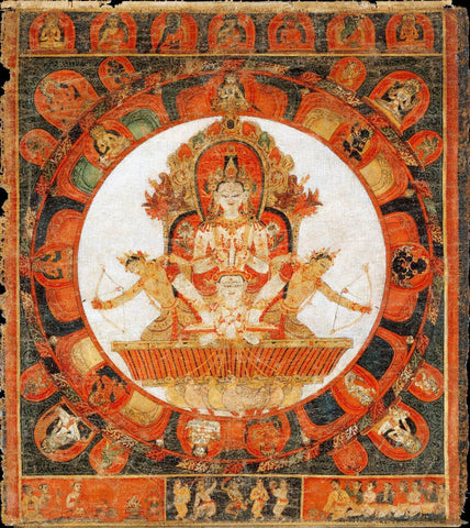 Acala With Consort Vishvavajri - Malla Period - 15th Century - Art Prints by Anzai