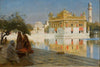 Across The Pool To The Golden Temple Of Amritsar - Canvas Prints