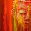 Acrylic Painting - Meditating Buddha - Life Size Posters