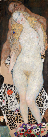 Adam And Eve - Gustav Klimt by Gustav Klimt