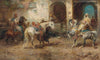 Arabian Horsemen (Arabische Reiter) - Adolf Schreyer - Orientalist Painting - Life Size Posters