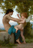 A Young Girl Defending Herself against Love (Une jeune fille se défend contre l'amour) – Adolphe-William Bouguereau Painting - Life Size Posters