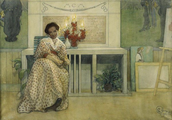 After The Prom - Carl Larsson - Swedish Masterpiece - Impressionist Art Painting - Art Prints