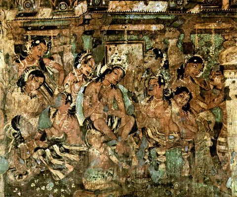 Ajantha Buddha - Canvas Prints by Anzai