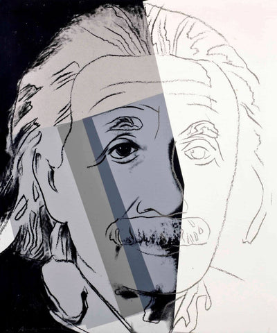 Albert Einstein - Ten Portraits of Jews of the Twentieth Century - Andy Warhol - Pop Art Print - Framed Prints by Andy Warhol