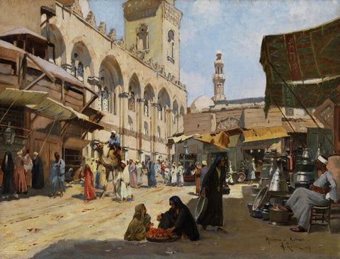 Arab Market In Kaloun - Large Art Prints by Alberto Rossi