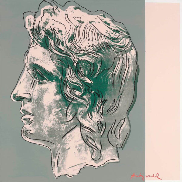 Alexander The Great - Grey and Pink - Andy Warhol - Pop Art Painting - Canvas Prints