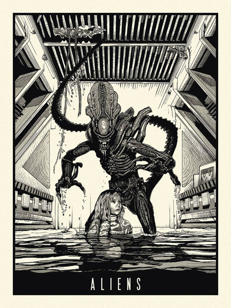 Alien - Tallenge Classic Sci-Fi Hollywood Movie Art Poster Collection - Posters