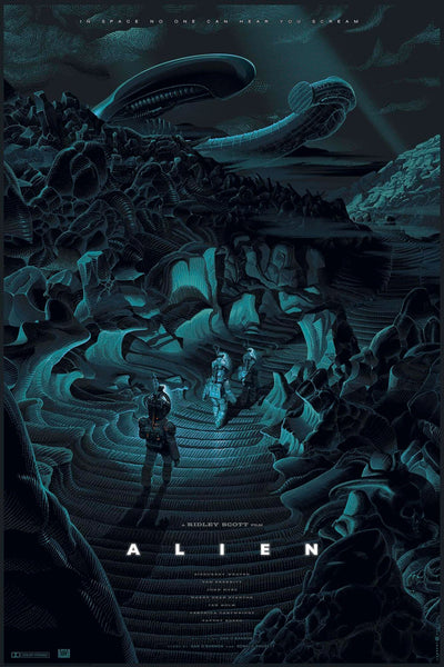 Alien  - Tallenge Sci Fu Classic Hollywood  Movie Poster Collection - Canvas Prints