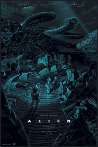 Alien  - Tallenge Sci Fu Classic Hollywood  Movie Poster Collection - Canvas Prints