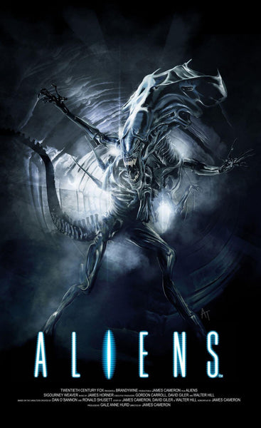 Aliens - Sigourney Weaver - Hollywood Science Fiction English Movie Poster - Large Art Prints