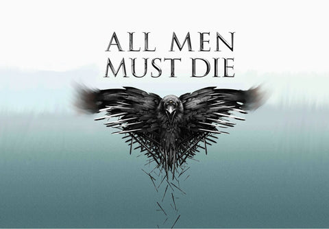 All Men Must Die - Three Eyed Raven - Art From Game Of Thrones by Mariann Eddington