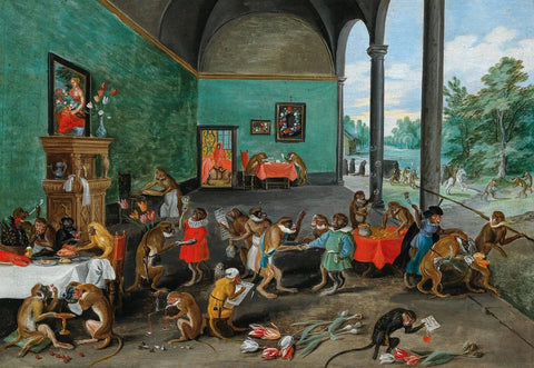 Allegory of Tulip Mania I - Jan Brueghel II - Finance Stock Business Art Painting - Art Prints
