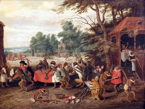 Allegory of Tulip Mania III - Jan Brueghel II - Finance Stock Business Art Painting - Canvas Prints by Jan Brueghel