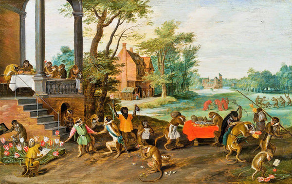 Allegory of Tulip Mania IV - Jan Brueghel II - Finance Stock Business Art Painting - Canvas Prints