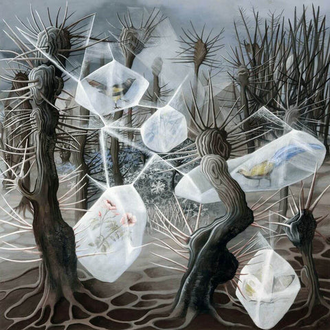Allegory of Winter - Remedios Varo - Surrealist Painting by Remedios Varo