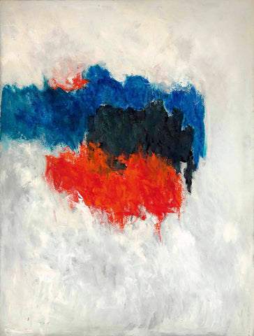 Almost Red White And Blue - Abstract Expressionism Painting - Posters by Nick