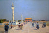 Along Tiananmen Gate - Erich Kips - c1899 Vintage Orientalist Paintings of China - Canvas Prints