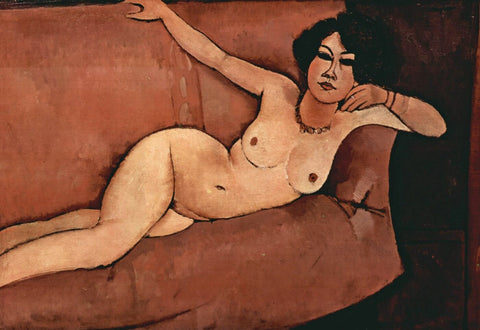 Amedeo Modigliani - Nude On Sofa Almaisa - 1916 by Amedeo Modigliani