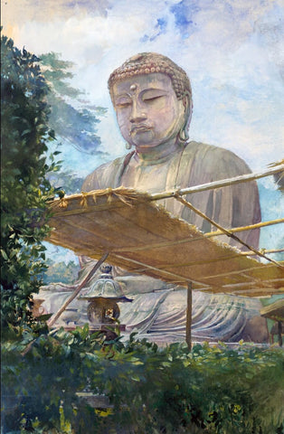 Amida Buddha - Canvas Prints by Anzai