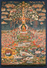 Amitabha the Buddha of the Western Pure Land (Sukhavati) - Buddhist Painting c1700 - Art Prints