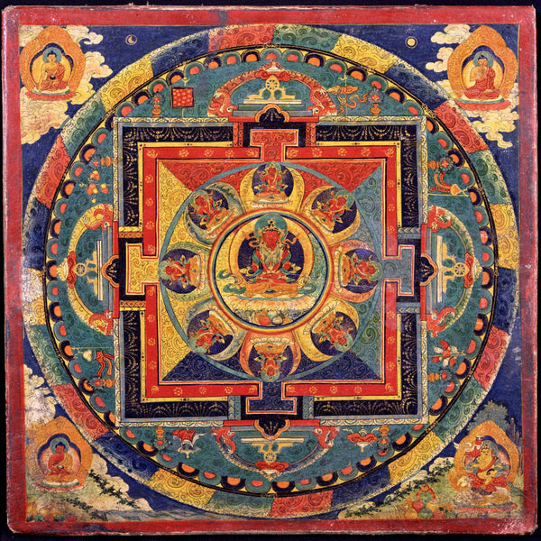 Amitayus Mandala - Buddha of Limitless Life - Canvas Prints