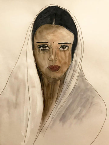 Amrita Sher-Gil Self-Portrait - Canvas Prints