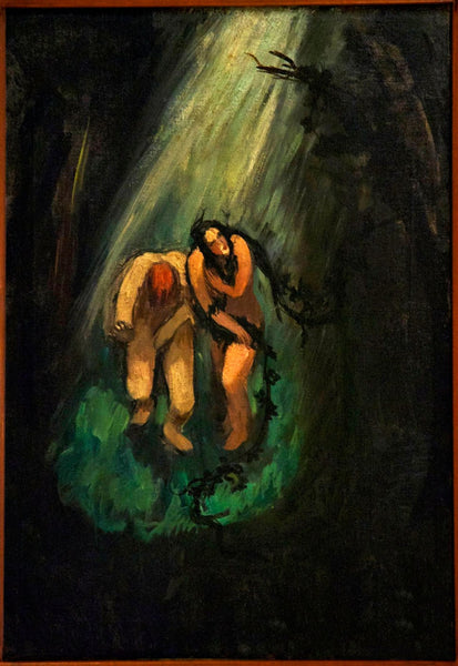 Indian Art - Amrita Sher-Gil - Adam And Eve - Canvas Prints