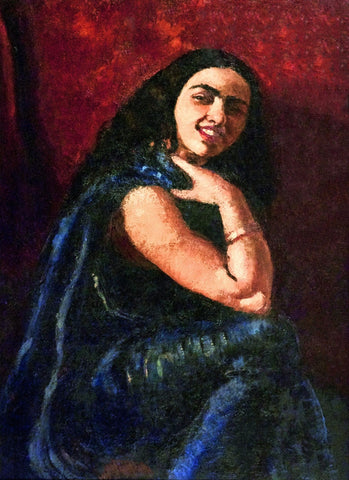 Indian Art - Amrita Sher-Gil - Self Portrait II - Posters