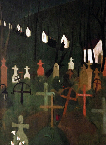 The Merry Cemetery by Amrita Sher-Gil