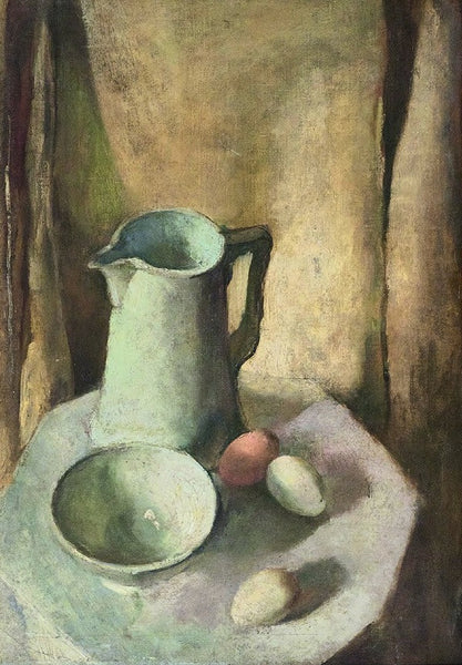 Indian Art - Amrita Sher-Gil - Still Life With Eggs - Canvas Prints