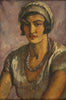 Indian Art - Amrita Sher-Gil - Girl In Mauve - Framed Prints