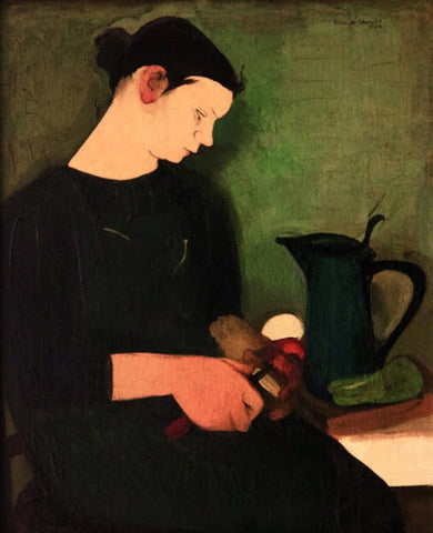 Potato Peeler - Posters by Amrita Sher-Gil