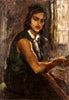 Indian Art - Amrita Sher-Gil - Self Portrait III - Canvas Prints
