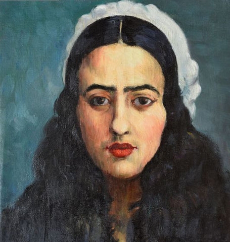 Indian Art - Amrita Sher-Gil - Self Portrait IV by Amrita Sher-Gil