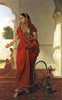 An Indian Dancing Girl with a Hookah  - Tilly Kettle - Vintage Orientalist Painting of India - Life Size Posters