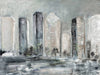 An Urban Skyline - Contemporary Abstract Painting - Framed Prints