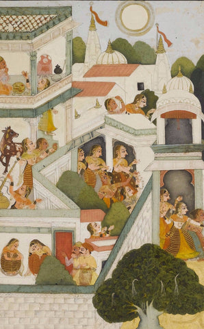 An Illustration To the Bhagavata Purana - Large Art Prints by Anonymous Artist