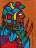 Ancestral Warrior - Norval Morrisseau - Contemporary Indigenous Art Painting - Life Size Posters