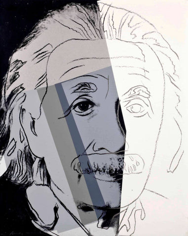 Albert Einstein (From Ten Portraits Of Jews Of The Twentieth Century) - Andy Warhol - Pop Art - Life Size Posters by Andy Warhol