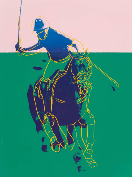Polo Players (Pink and Green) – Andy Warhol – Pop Art Painting - Art Prints