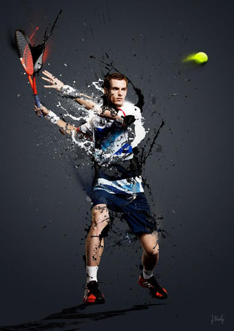 Andy Murray - Poster - Large Art Prints by Joel Jerry