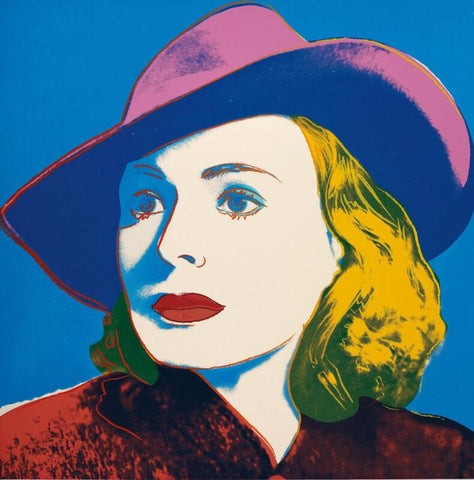 Ingrid Bergman With Hat by Andy Warhol