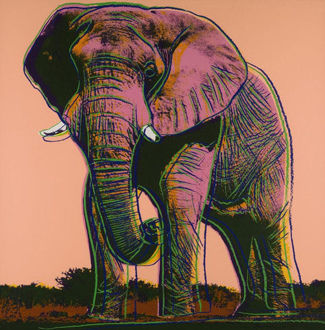 Andy Warhol - Endangered Animal Series - African Elephant - Posters by Andy Warhol