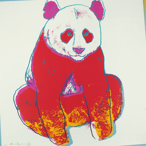Andy Warhol - Endangered Animal Series - Panda - Large Art Prints by Andy Warhol