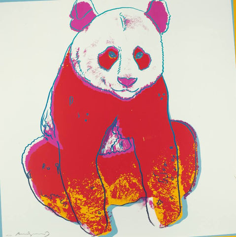 Andy Warhol - Endangered Animal Series -  Panda - Canvas Prints