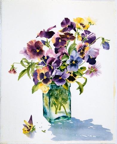 Ann Mortimer - Pansies - Art Prints