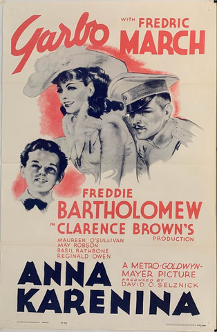 Anna Karenina - Greta Garbo - Hollywood Classic Vintage Movie Poster - Framed Prints