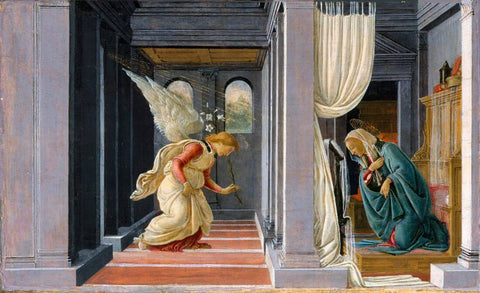 The Annunciation – Sandro Botticelli – Christian Art Painting by Sandro Botticelli