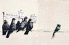 Anti-immigration - Banksy - Framed Prints